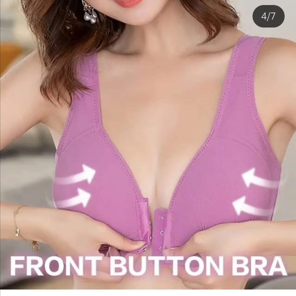 Desire Premium Quality lightly paded wide strap Front huks open bra❤️