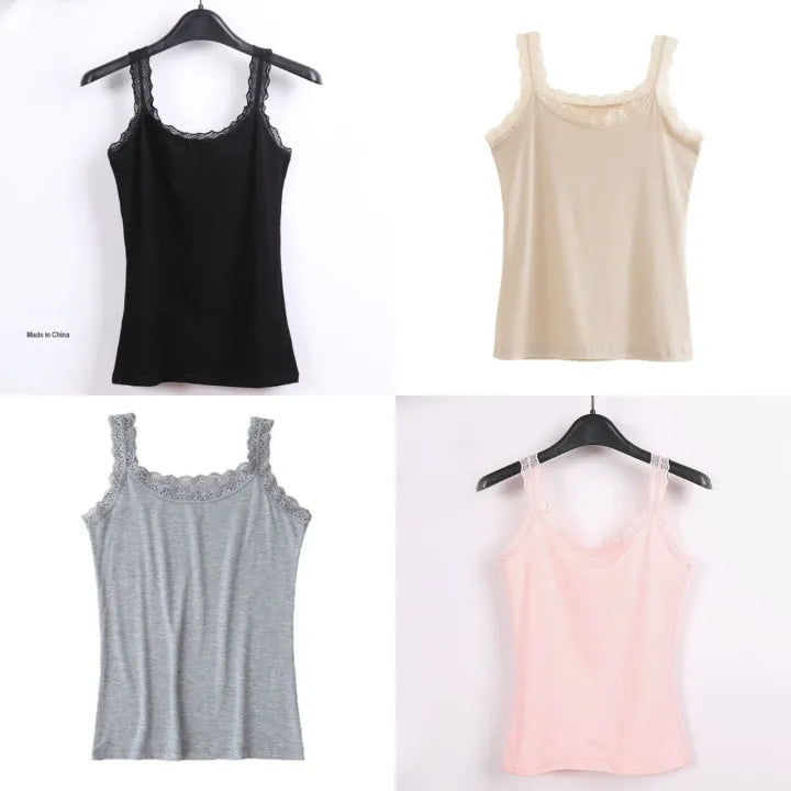 *Pack of 3*luxury high quality Cotton stretchable girls Camisole❤️