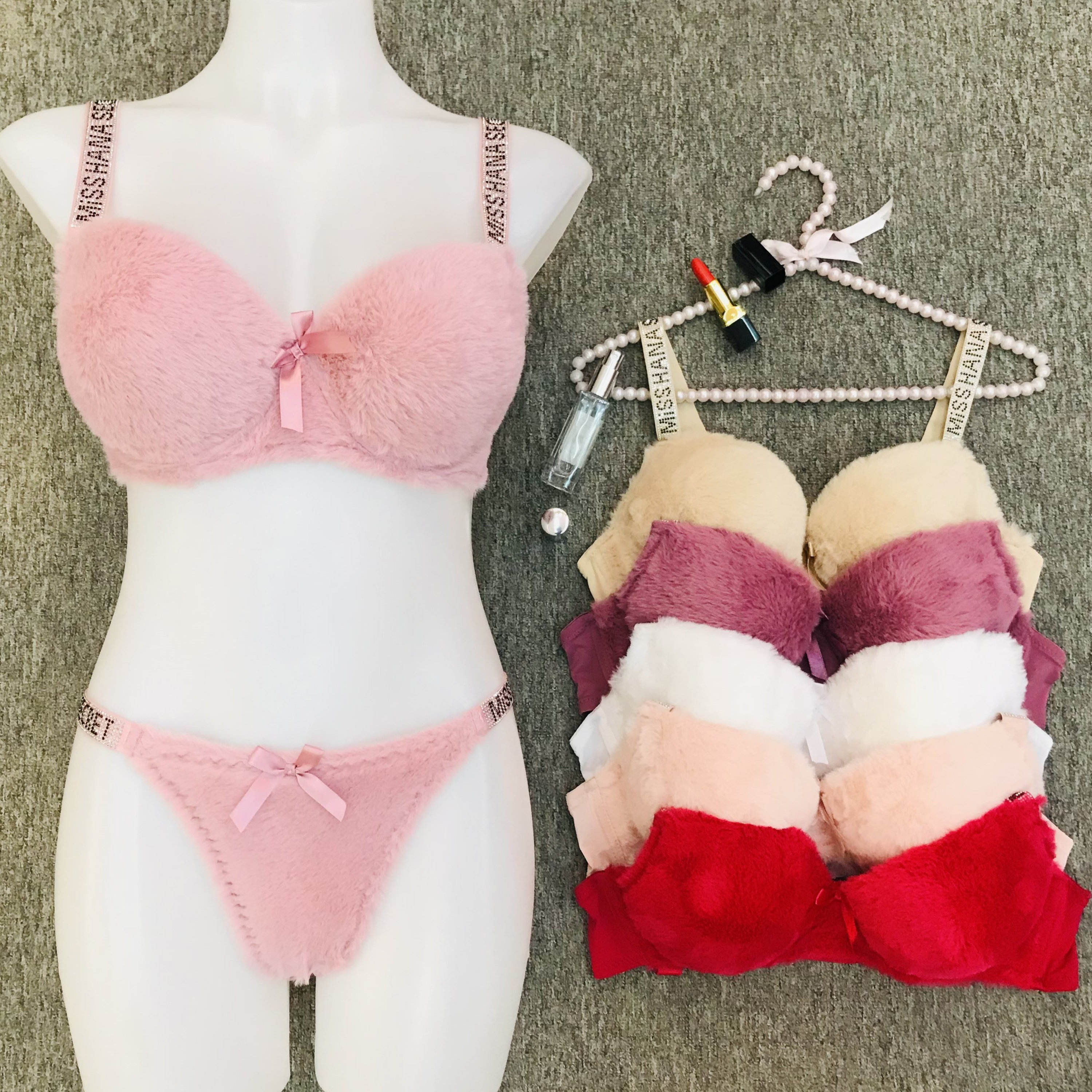 ✨Desire## Premium Quality winter waram lingerie bra panty set ❣️