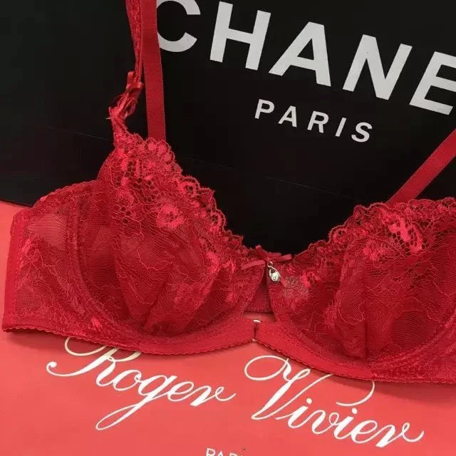 Desire  Women  Floral lace Bra and Panty Set Unlined Sexy Soft Everyday Bra ❤️