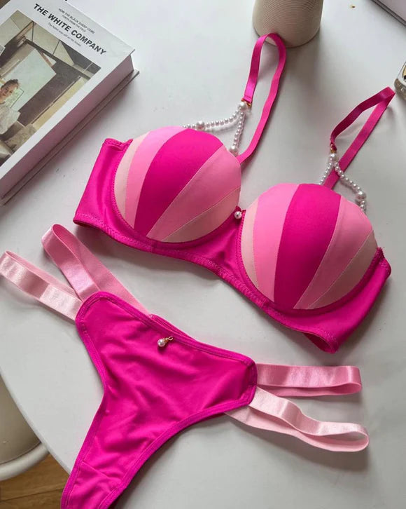 ✨Desire ice  cream 🍨 inspired pushup bra panty set ❣️