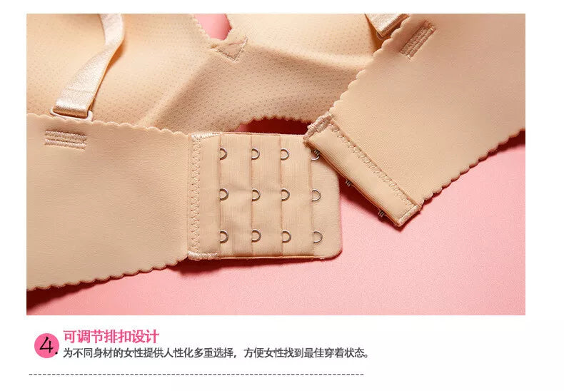 ✨Super boost Lingerie Unlined Bra Seamless Underwear Wireless Bralette Padded Push Up Bra❤️