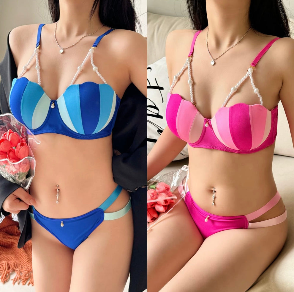 ✨Desire ice  cream 🍨 inspired pushup bra panty set ❣️