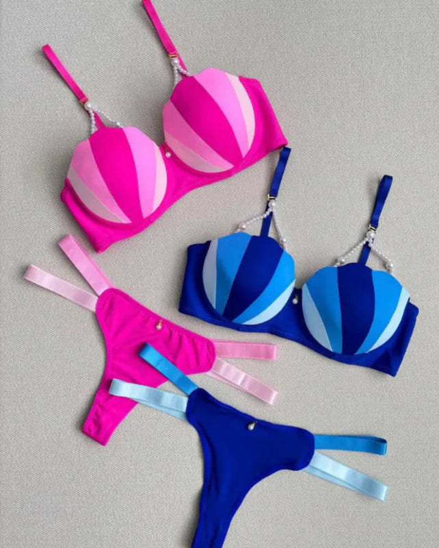 ✨Desire ice  cream 🍨 inspired pushup bra panty set ❣️