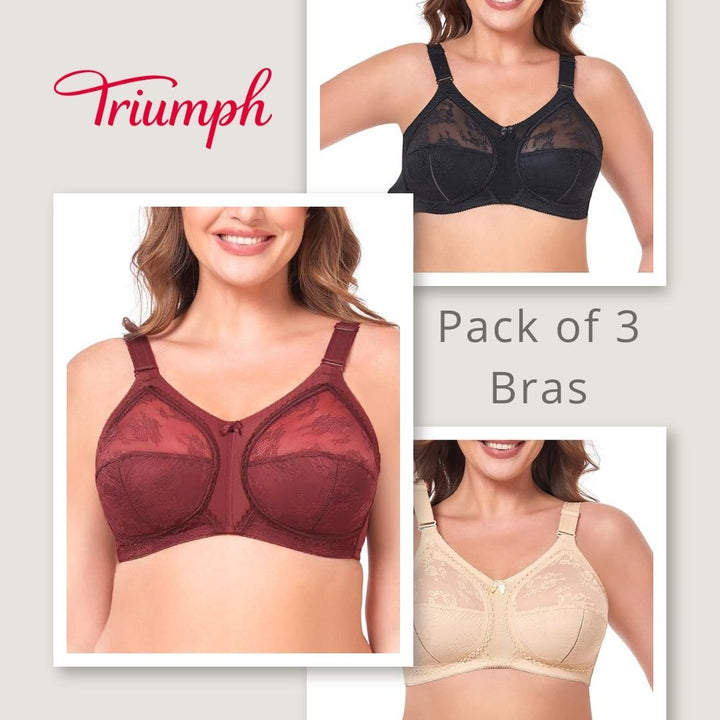 Pack of 3 Triumph Doreen world leading bra (Free shipping )❤️