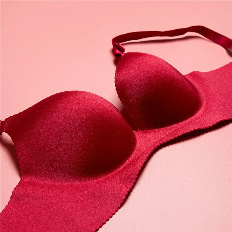 ✨Super boost Lingerie Unlined Bra Seamless Underwear Wireless Bralette Padded Push Up Bra❤️