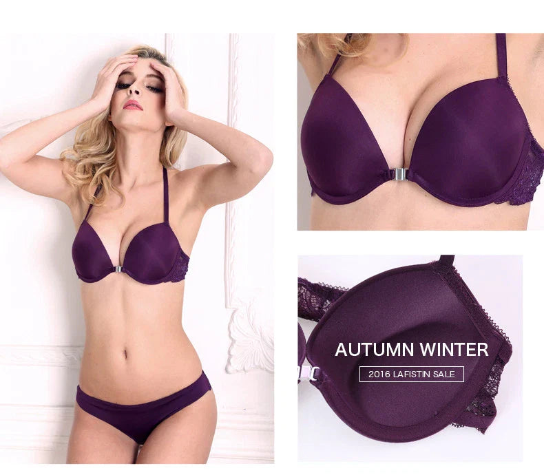 ✨# Desire.... Premium Quality front open buckle back butterfly Bra panty set#✨ ♥️