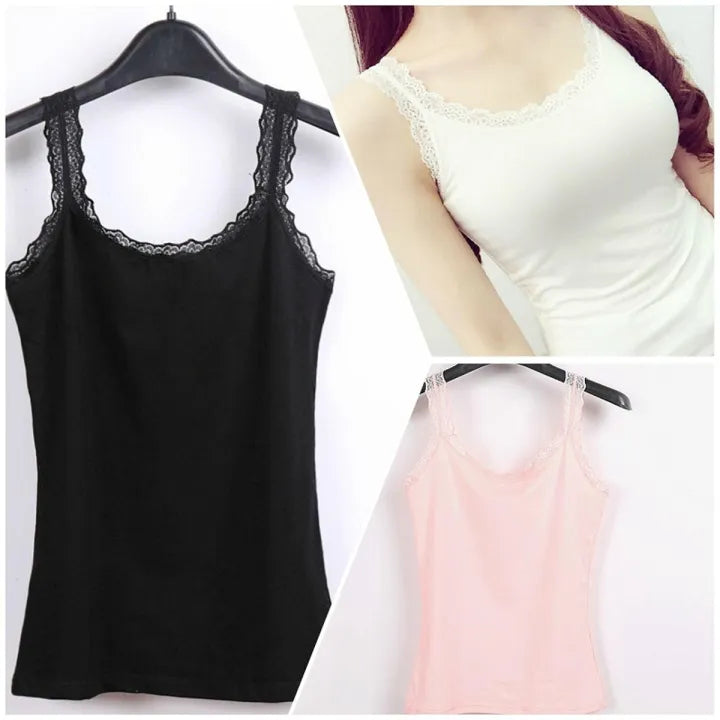 ** Pack of 1 **luxury high quality Cotton stretchable girls Camisole❤️