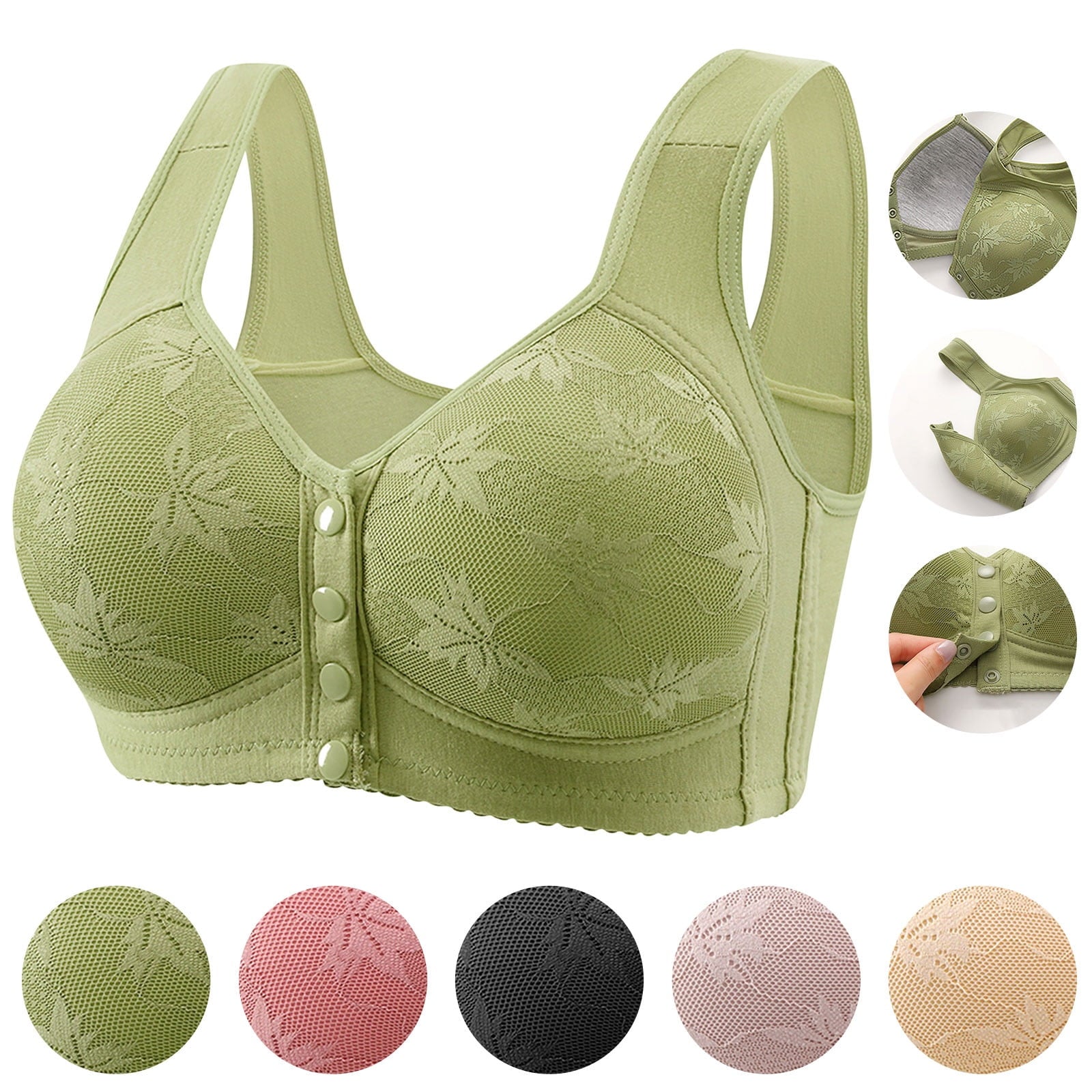 ✨Desire # Front Open  Buttons Light pad bra ✨♥️