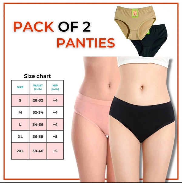 Desire pure Cotton basic panties ##Pack of 2❣️