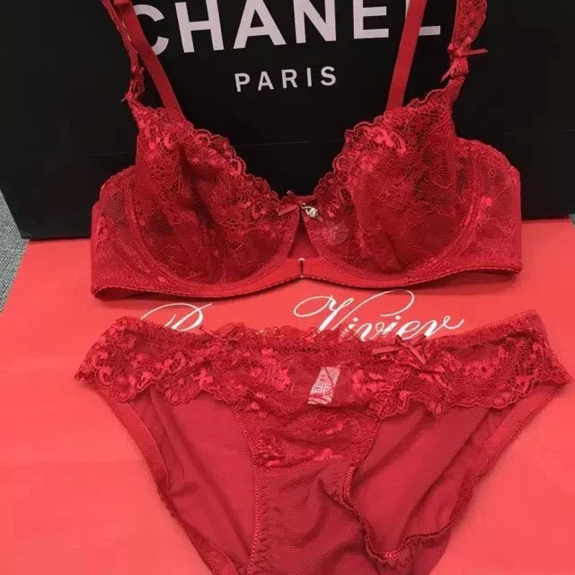 Desire  Women  Floral lace Bra and Panty Set Unlined Sexy Soft Everyday Bra ❤️