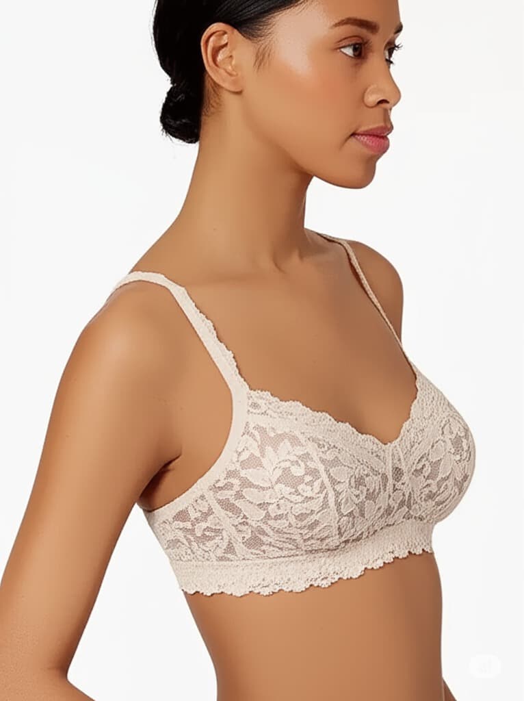 Desire soft cotton lace net bra ##❤️