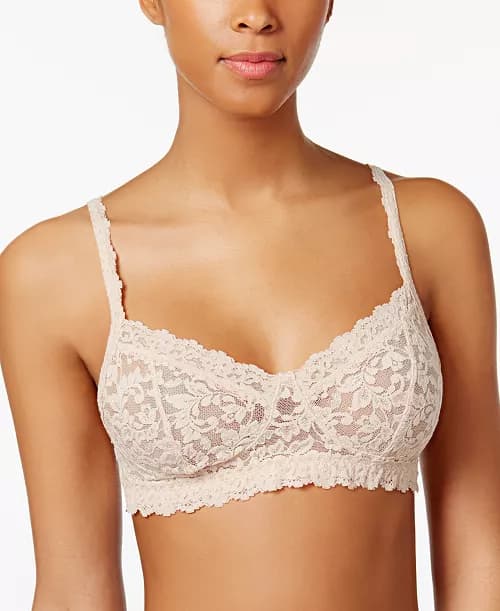 Desire soft cotton lace net bra ##❤️