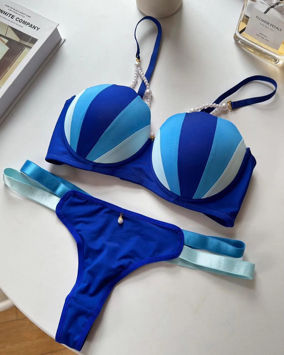 ✨Desire ice  cream 🍨 inspired pushup bra panty set ❣️